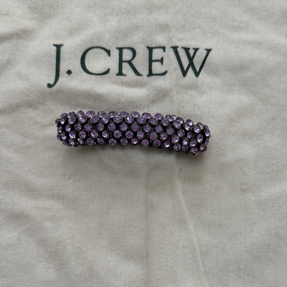 J.Crew Lavender Crystal elastic bracelet